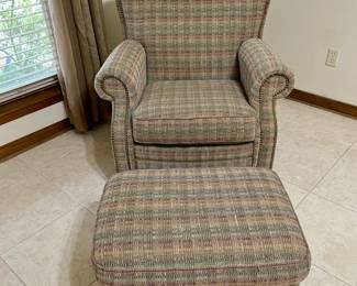 Chair and Ottoman $195
