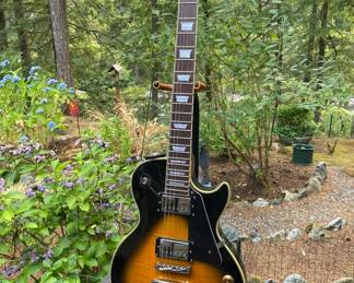 2011 RM Olson Single Cut Away Dark Tobacco Burst.
Good condition, will need new strings and a setup. The Entwhistle HV-58 pickups are really impressive sounding. Asking $300 OBO