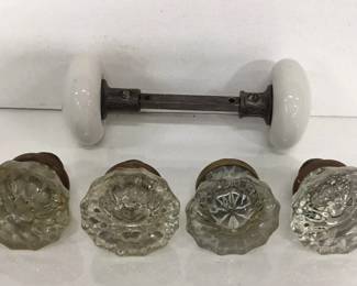 Antique Porcelain & Glass Door Knobs