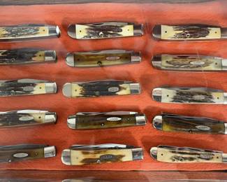 15-piece CASE STAG TRAPPER Knife Collection