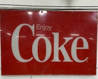 Coca Cola Sign ( W-40in;L-26in)