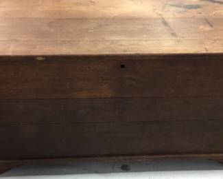 Antique Wood Blanket Chest