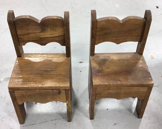 Antique Pegged Children's Chairs