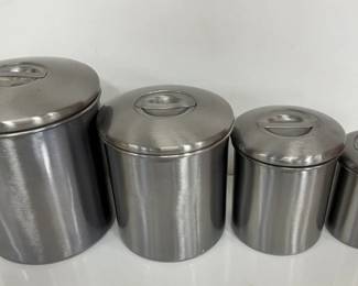 Vintage Stainless Nesting Decanter Set