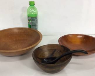 Vintage Wood Bowls