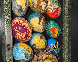 handprinted eggs
