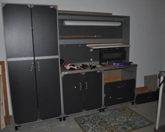 Coleman work bench and cabinet