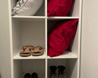 shoes, decorative pillows