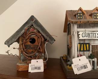 Country Store Bird Feeder, Rustic Style Bird House
