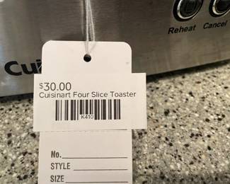  Cuisinart Four Slice Toaster