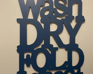 Laundry wall art