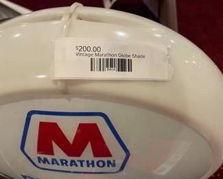 Vintage Marathon Globe Shade