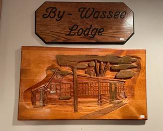 By- wasser lodge carved wall decor
