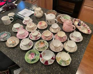 Aynsley Teacups, Paragon Teacups, Staffordshire Teacups