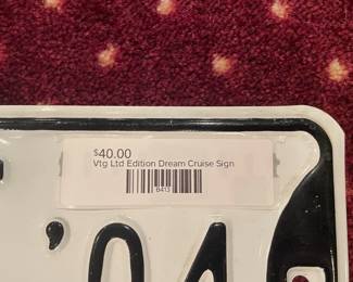 Vtg Ltd Edition Dream Cruise Sign