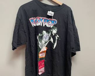 Vtg Signed Iggy Pop Tee