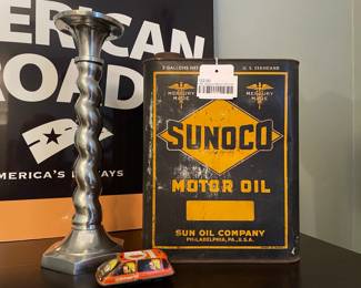 Vtg. Sunoco Motor Oil Can