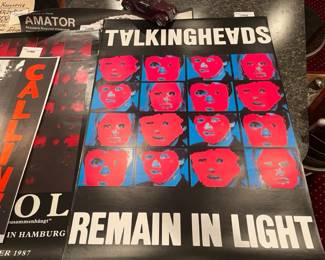 Talking Heads remain in the light 1980 poster