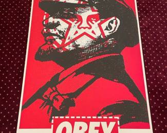 Signed OBEY Lenin Poster by Shepard Fairey
