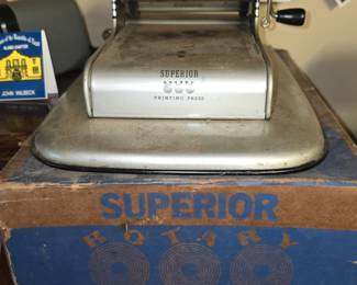 Antique Superior Printing Press