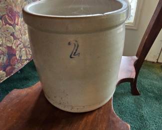Antique 2 Gallon Crock