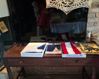 Desk - TV - Flags - Comic Books - Umbrella 