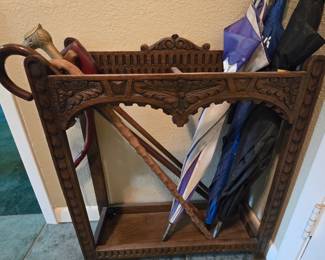 Antique Umbrella Stand - Umbrellas - Walking Canes
