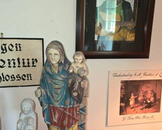 Antique Religious Figurines 