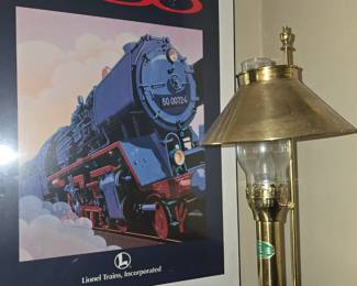 Brass Lamp - Train Poster