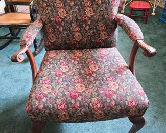 Floral Side Chair