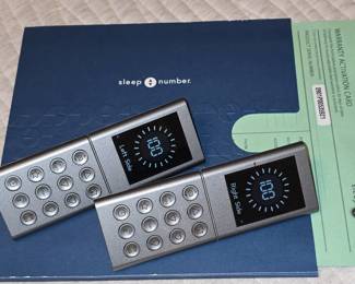 Sleep Number Remotes and Paperwork 