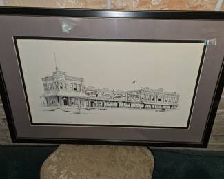 "Downtown El Campo 1903" Sketch 