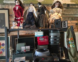 Dolls  - Slides - Projector- Girl Scout Vest