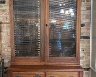 Beautiful Pie Safe with Glass 