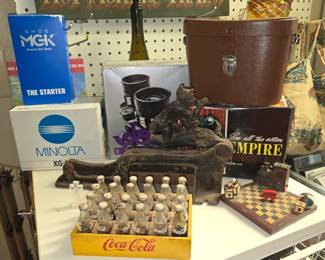 Vintage Binnaculors- Coke Tray - Canera Lens