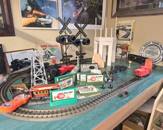 Start of the Train Room - He owned "Riverview Train" Store downtown Angleton.