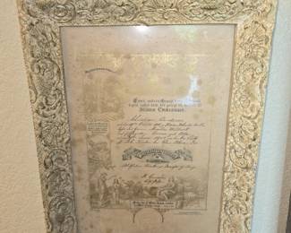 Antique Letter in French