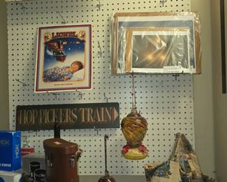 Train Decor - Hummingbird Feeders