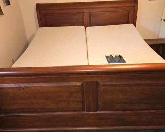 King Size Sleigh Bed with Sleep Number Mattress has remote for each Side