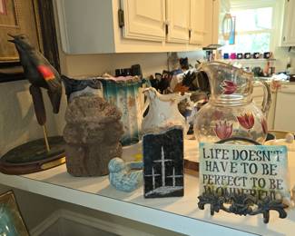 Home Decor - Black Bird Figurine