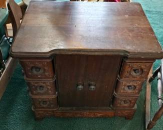 Love this Antique Nightstand- We do have the pair! Very Unsual