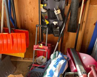 Outdoor shed full of tools