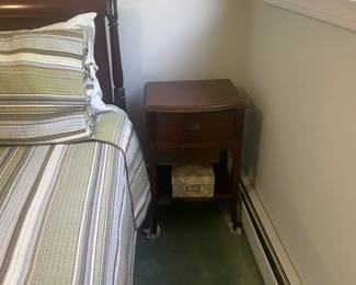 Vintage side table matches the chew dressers. This can be sold as a set or separately.