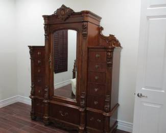 Dresser with mirror