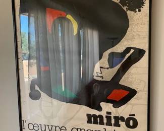 Vintage Miro poster