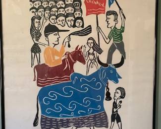 Jose Miguel da Silva (Brasil) woodblock print