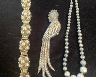 Vintage sterling Taxco jewelry