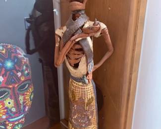 Day of the Dead ceramic figure, artist unknown