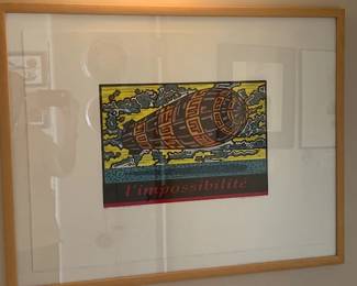 Endi Poskovic wood cut print 'Sunny Day Over the Bay' 43/50