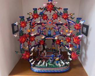 Alfonso Castillo Orta (Mexico 1944 - 2009) tree of life 22 inch #2
